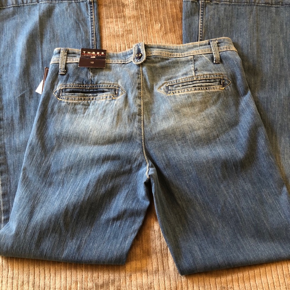 THRE3 FLARE JEANS SIZE 10 WOMEN’S - Picture 6 of 11